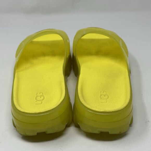UGG Jella Clear Slide Platform Sandals Womens 10 Yellow Translucent Pool Vacay - Picture 13 of 16